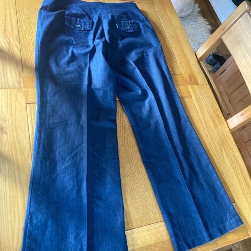 Dark blue jeans